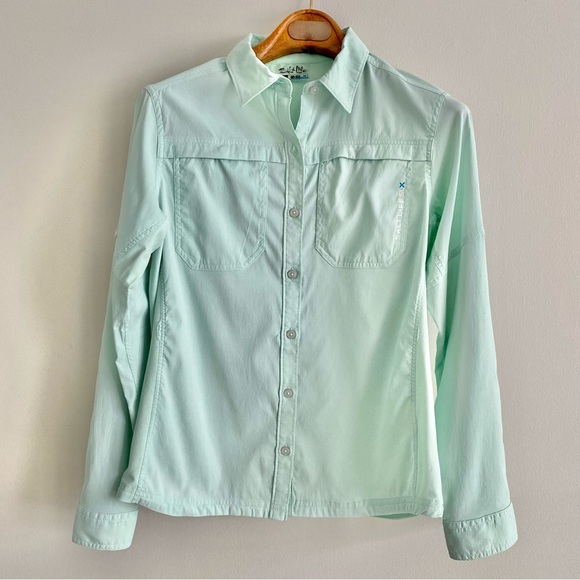 Salt Life UPF 30 Long Sleeve Buttoned Shirt Size Small - Picture 1 of 7